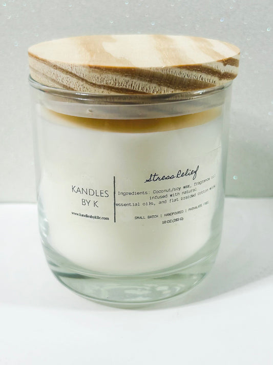 Wooden 10 oz 1  Wick Candles